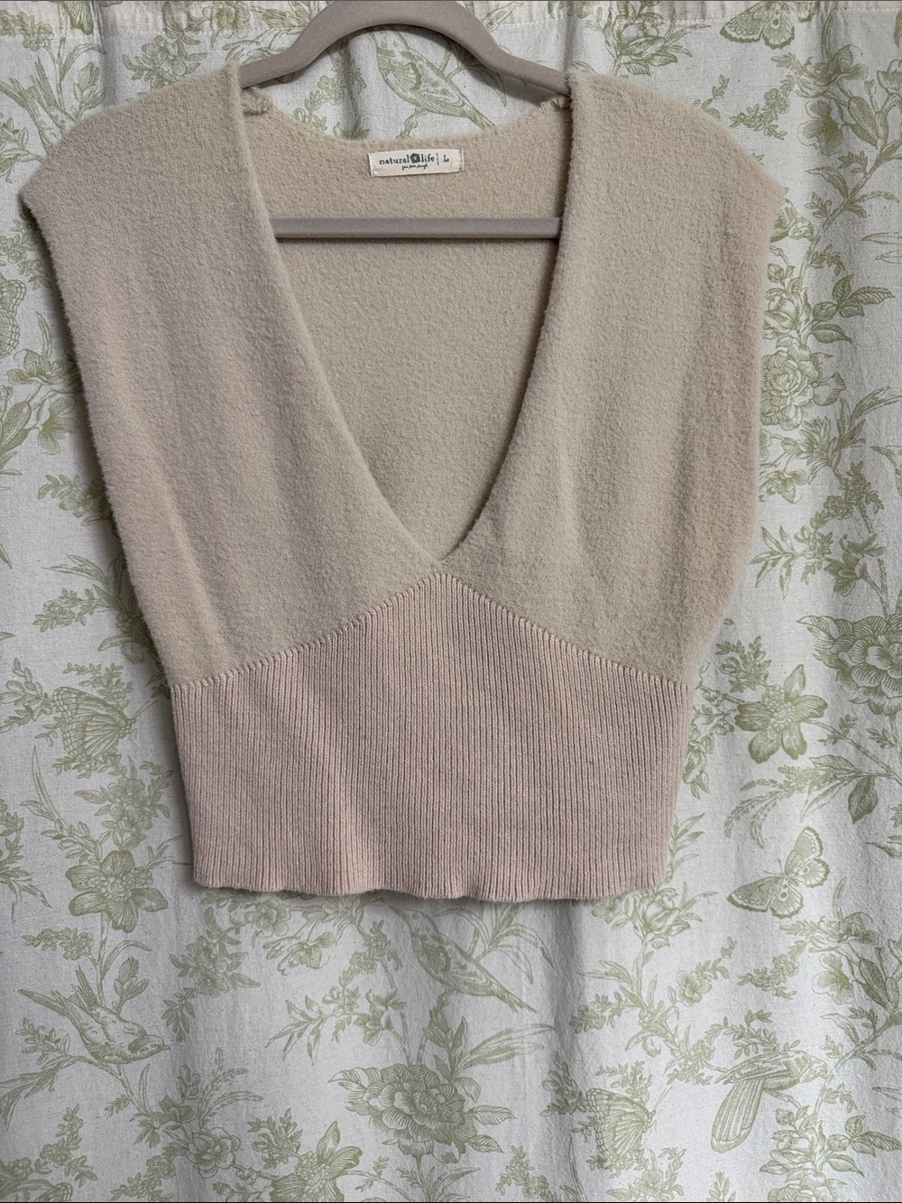 Natural Life V Neck Sweater Vest Top